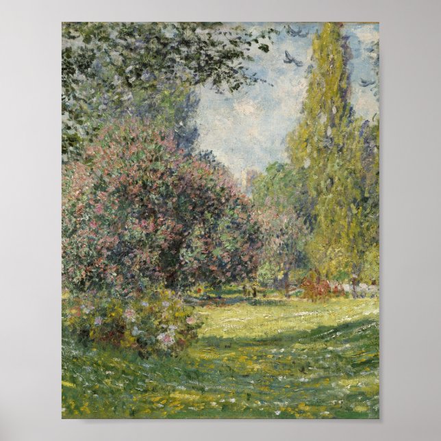 Poster Parc Monceau - Claude Monet (Frente)