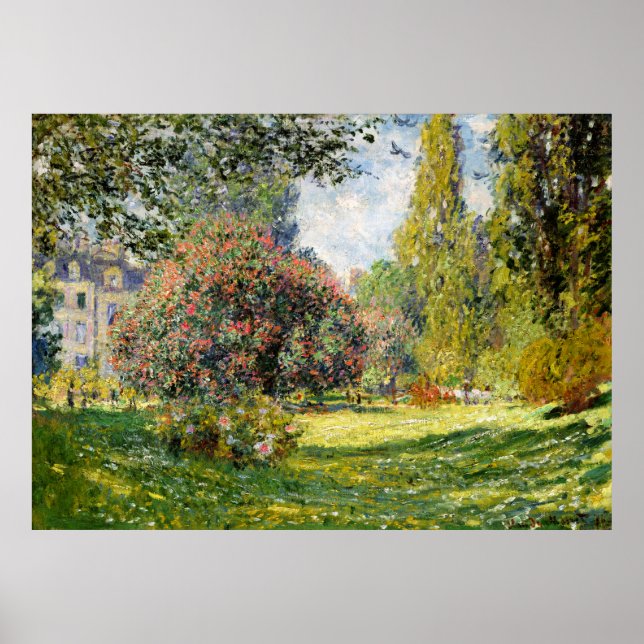 Póster Parc Monceau por Claude Monet (Frente)