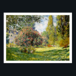 Poster Parc Monceau por Claude Monet<br><div class="desc">O Monceau do Parc de Claude Monet,  pintado em 1876 ~ Monet foi um dos fundadores da pintura Impressionista Francesa e é considerado um dos pintores mais importantes da história. Nós sugerimos o papel semirbrilhante ou melhor para uma bela cor e um impressão de qualidade que durará anos.</div>