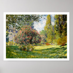 Poster Parc Monceau por Claude Monet
