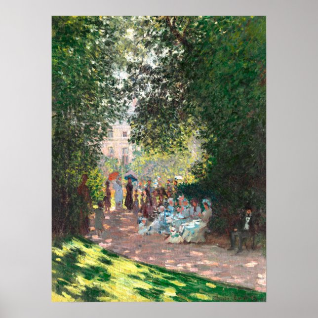 Poster Parc Monseau, de Claude Monet (Frente)