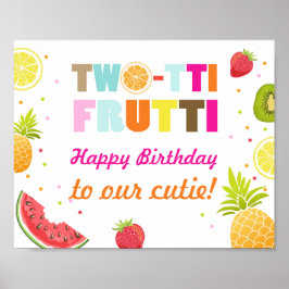 Póster Parceiro: Feliz aniversário Frutti