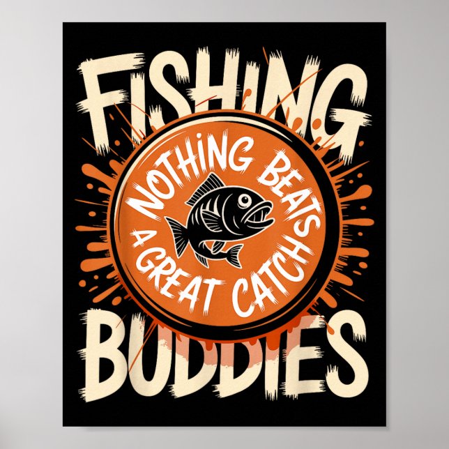 Poster Parceiros de Pesca Correspondentes Equipe Amigos P (Frente)