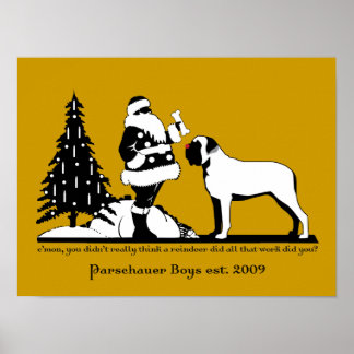 Póster Parchauser ruivo vermelho