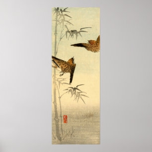 Póster Pardais japoneses no.1