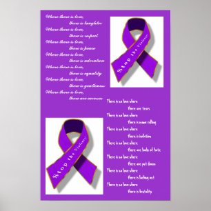 Póster Pare a violência