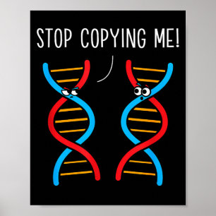 Poster Pare de copiar piada engraçada de ciência trocadil