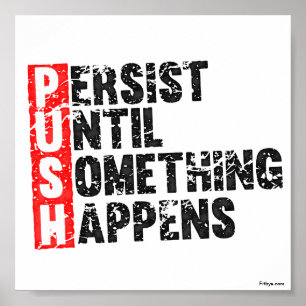 Póster Pare de desejar o começo que faz o estilo retro