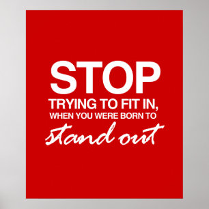 PÓSTER PARE DE TENTAR AJUSTADO