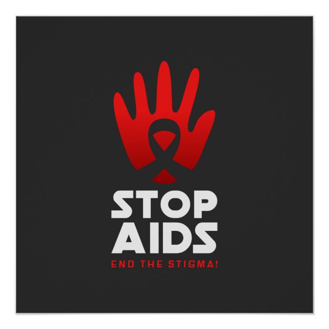 Póster Pare o Aids (Frente)