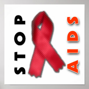 Póster Pare o AIDS (o lado)