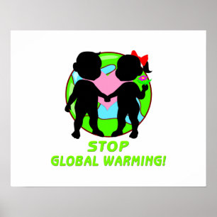 Poster Pare o aquecimento global