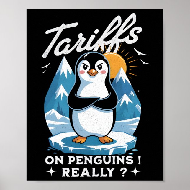 Poster Pare Os Tarifários Antitrup Fafo Resistir Pinguins (Frente)