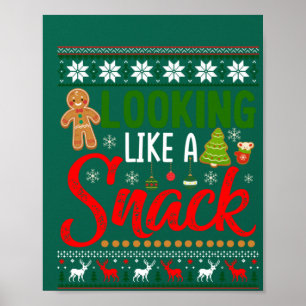 Poster Parecia Um Biscoito De Natal Engraçado.