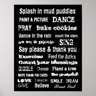 Poster Parede da família pendurada