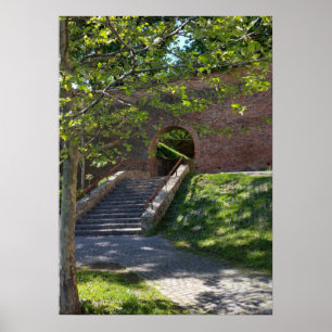 Poster parede da velha fortaleza