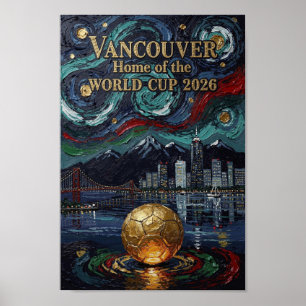 Poster Parede de arte elegante de Vancouver para sua casa
