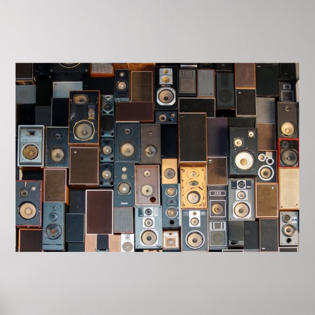 Poster Parede de auto-falantes (Frente)