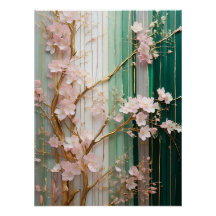 Parede de Cerejeiras em Flor 