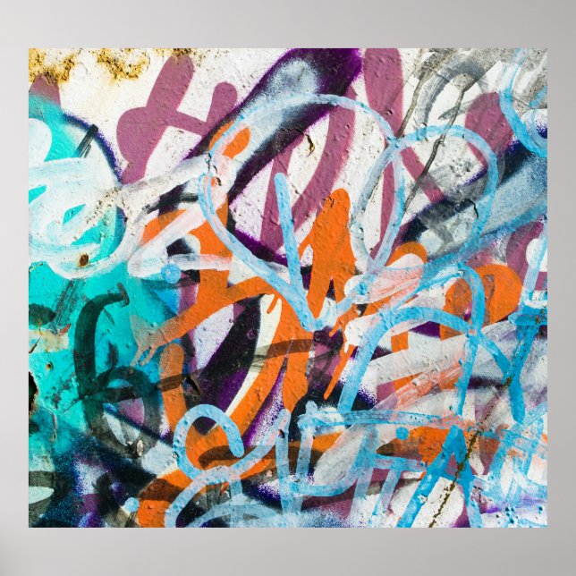 Poster Parede de concreto, textura granulada. (Frente)