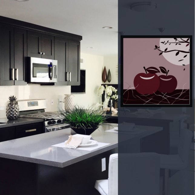 Poster Parede de Maçã Vermelha (Criador carregado)