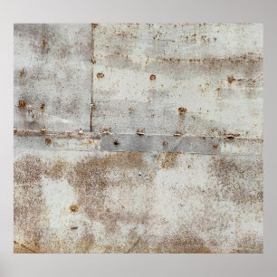 Poster Parede de metal colorida, listras.