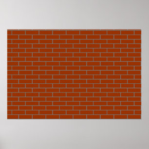 Póster parede de tijolo perfeita