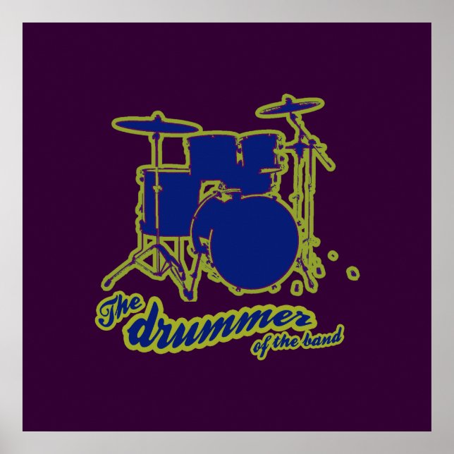 Póster parede do baterista (Frente)