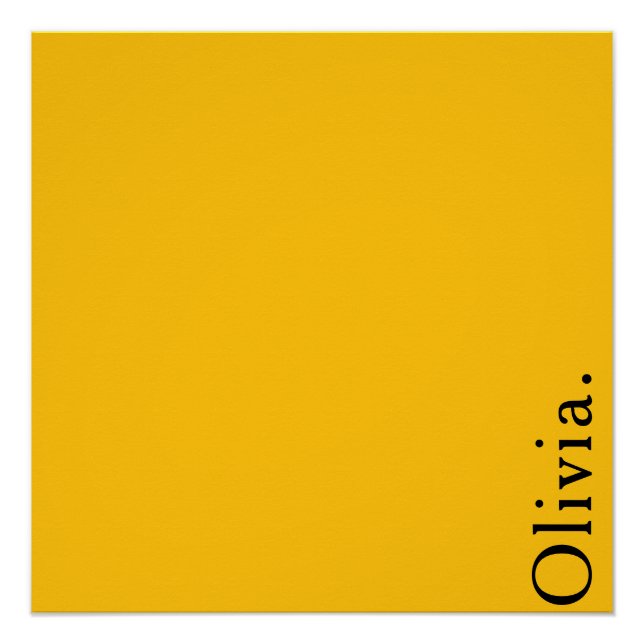 Póster Parede Minimalista Moderna Nome Personalizado Amar (Frente)