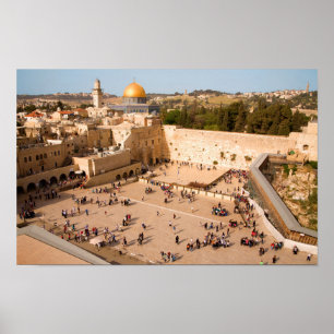 Póster Parede ocidental em Jerusalem (parede da amargura)
