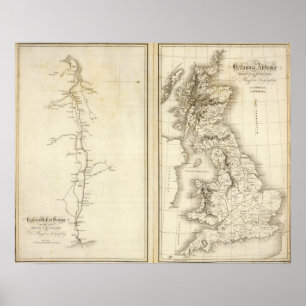 Póster Parede romana em Grâ Bretanha