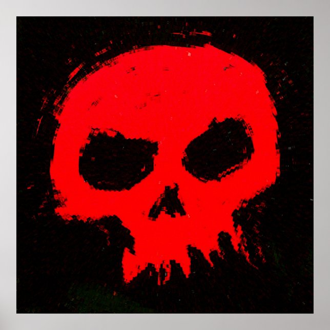 Póster Parede Skully Skull (Frente)