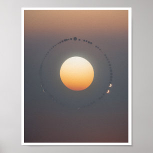 Poster Parede Solar Elipsia Céu de Fundo
