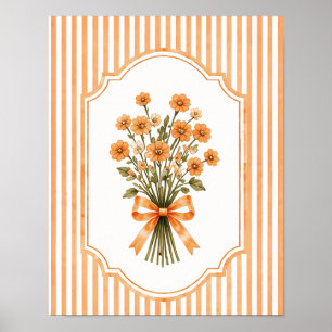 Poster Paredes Florais de Flores Silvestres Botânicas Lar