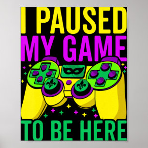 Poster Parei Meu Jogo Para Estar Aqui Miçangas De Jogo De