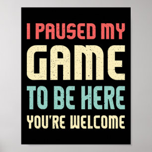 Poster Parei Meu Jogo Para Estar Aqui Mostrando Jogo De V
