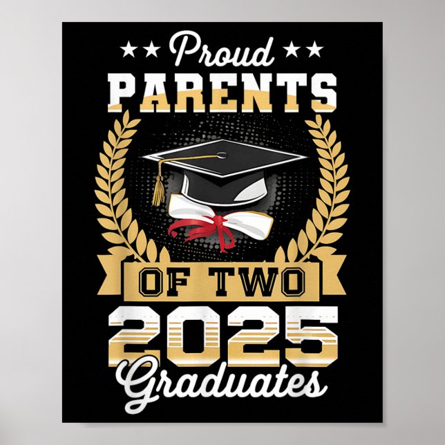 Poster Parentes Engraçados De Dois Gêmeos Formandos 2025  (Frente)