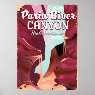 Poster Paria River Canyon, Utah e Arizona