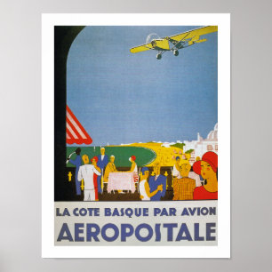 Poster Paridade Basque Avion da costa do La