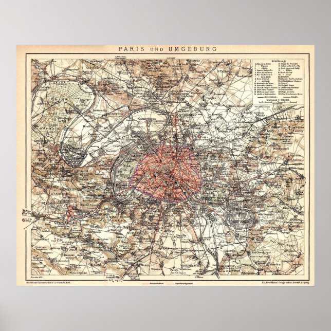 Póster Paris 1898 (Frente)