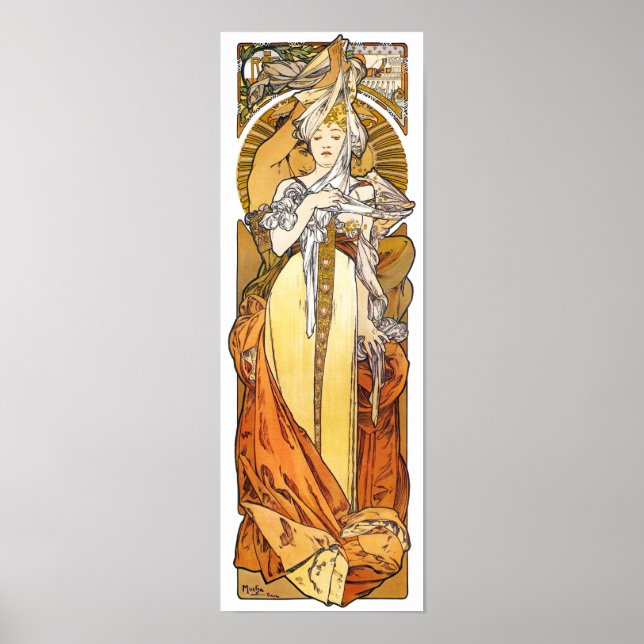 Poster Paris 1900, Alphonse Mucha (Frente)