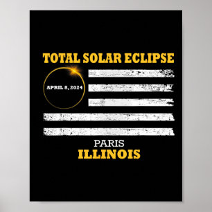 Poster Paris 2024 Eclipse Solar 2024 040824