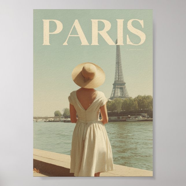 Poster Paris 50s vintage (Frente)
