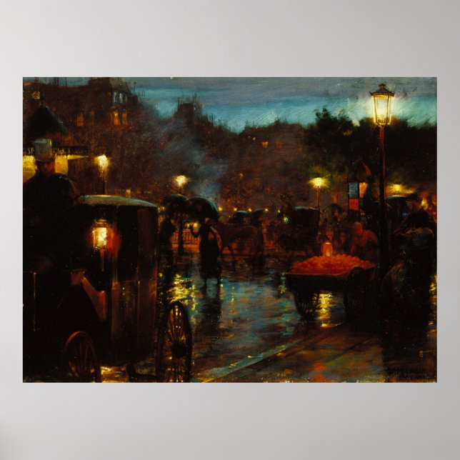 Poster Paris à Noite (Frente)