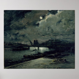 Poster Paris au clair de lune - Frank Myers Boggs