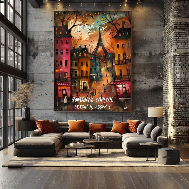 Póster París: Capital Romántica (Criador carregado)