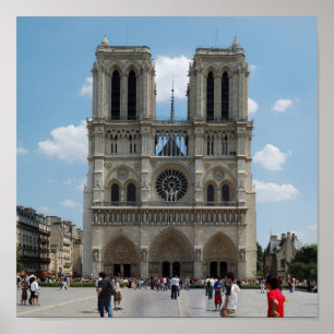 Póster Paris - Cath�drale Notre-Dame -