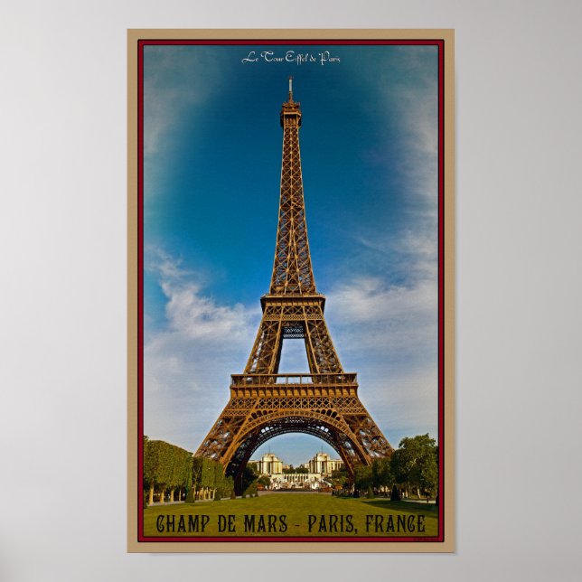 Póster Paris - Champ de Mars (Frente)