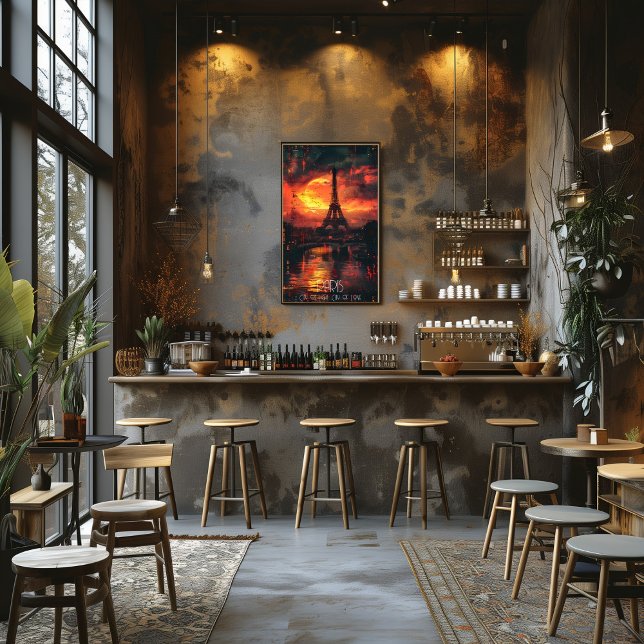 Póster París: Ciudad de Luz, Ciudad de Amor - Atardecer (Criador carregado)