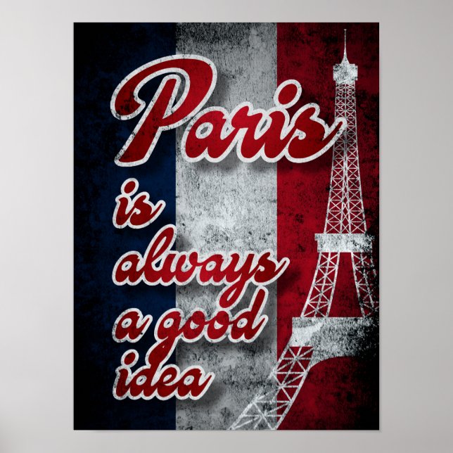 Poster Paris É Sempre Uma Boa Ideia (Frente)
